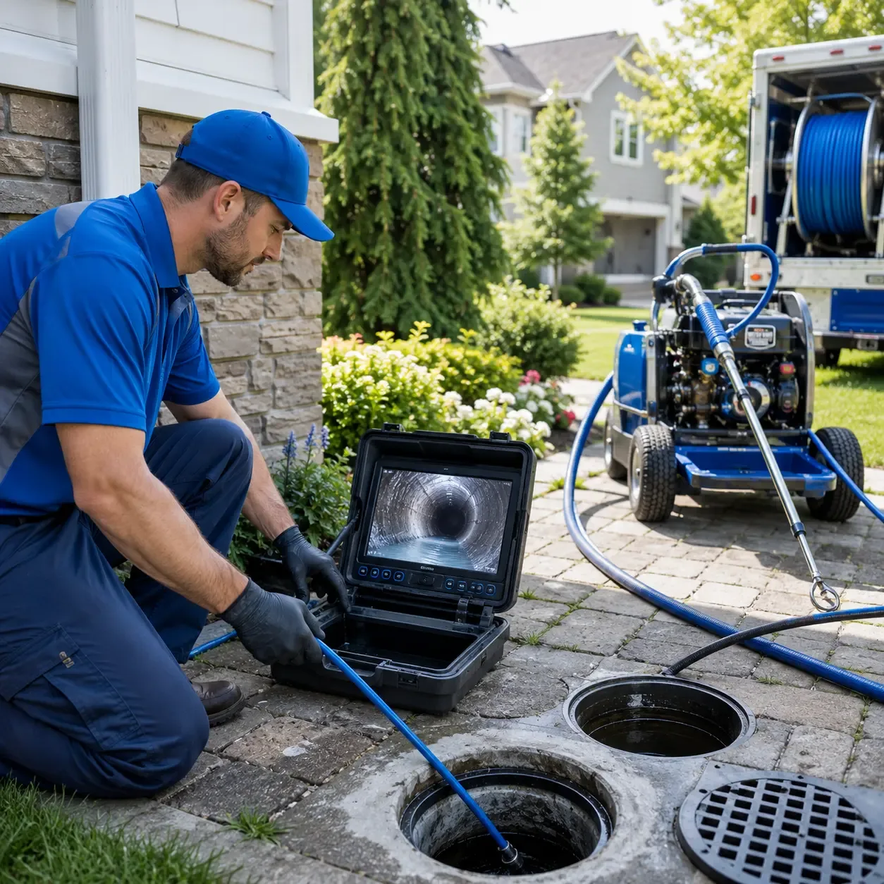Outdoor drain cleaning professionals serving Marion, MS