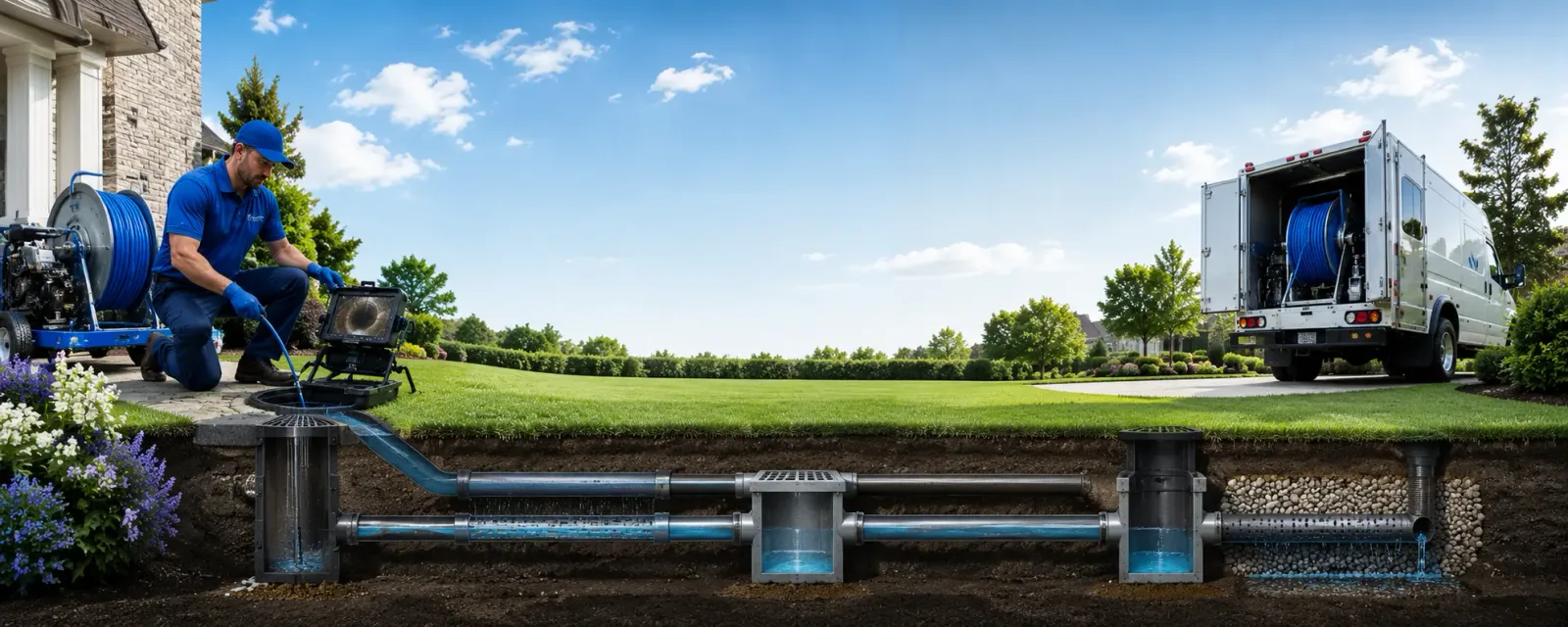 Outdoor drain cleaning information for Marion, MS